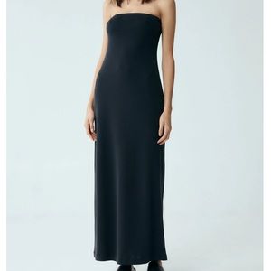 Third Form Free People Black Maxi Strapless Dress